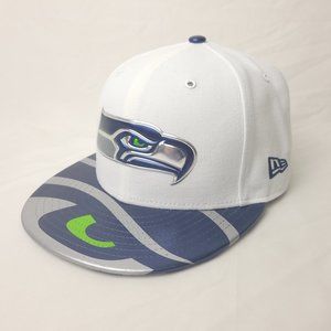 Seattle Seahawks New Era 59/50 Official NFL Draft On Stage - Size 7 1/4 NWT